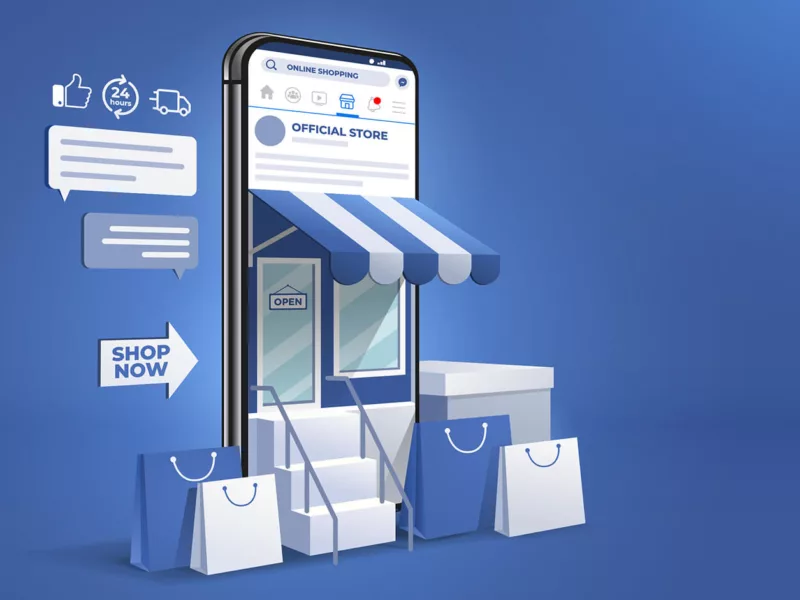 Tools en tips: Webshop op smartphone met shoppingbags - Sem-aha