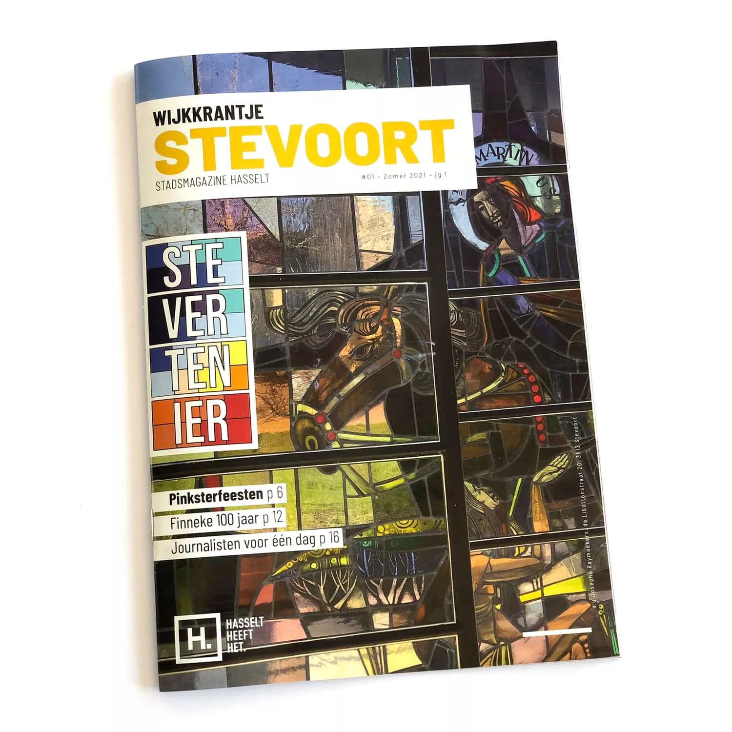 Portfolio sem-aha: Ontwerp cover wijkkrantje Stevoort