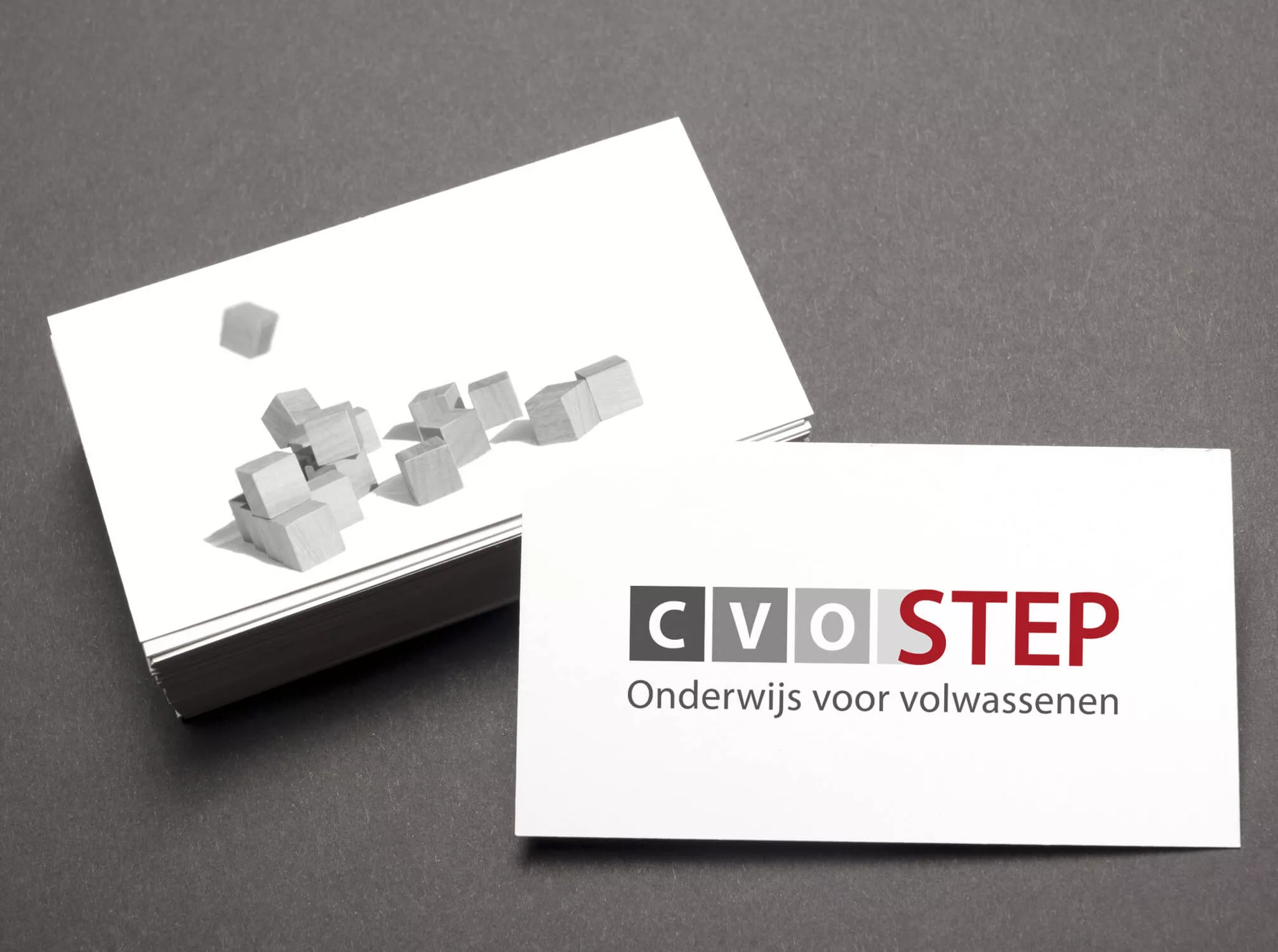 Portfolio sem-aha: Ontwerp logo en huisstijl Cvo-Step