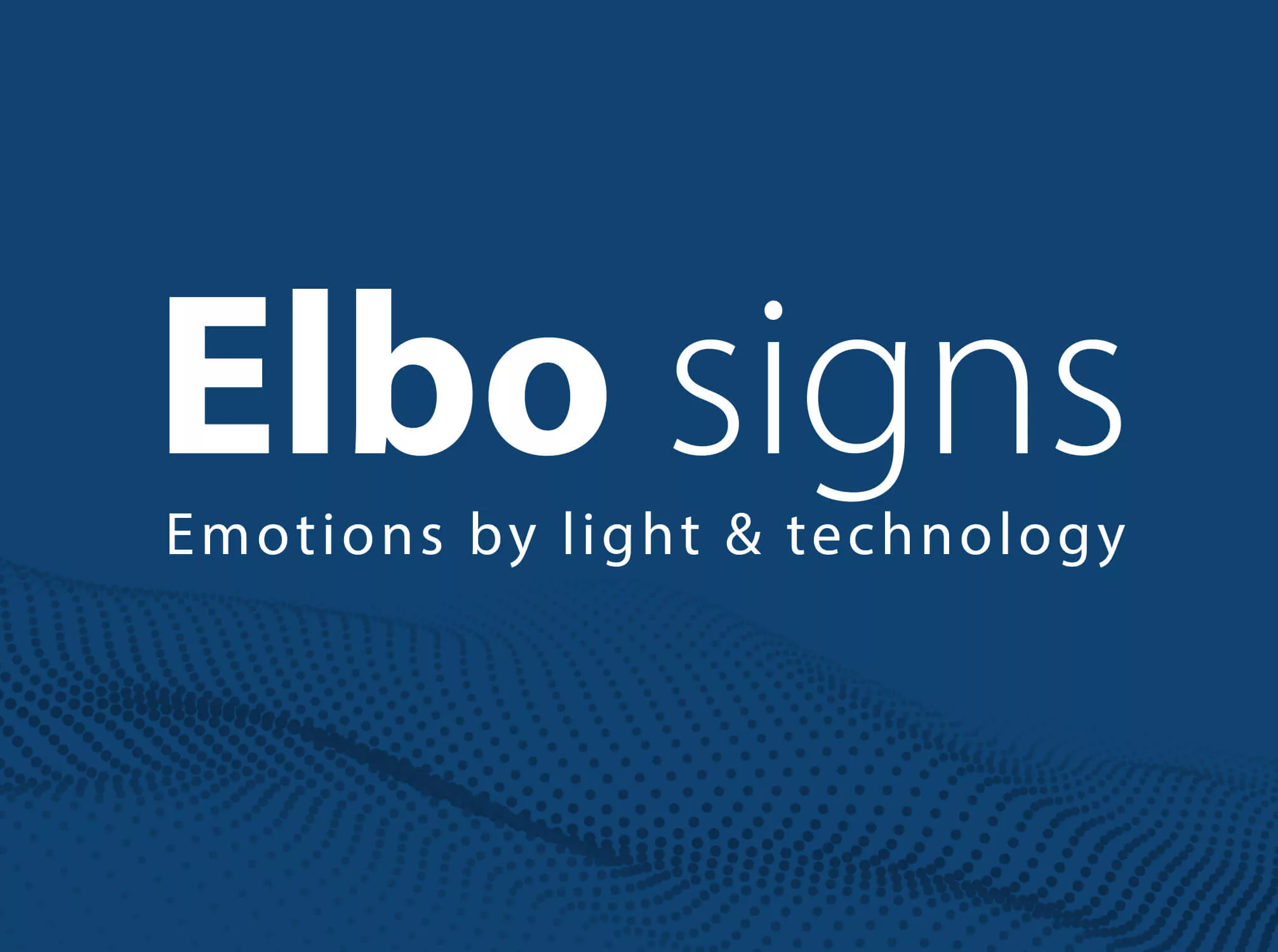 Portfolio sem-aha: Ontwerp logo Elbo Signs